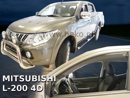 Protiprůvanové plexi, ofuky skel - Mitsubishi L 200 Double Cab 4dv 15-