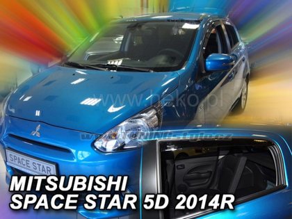 Protiprůvanové plexi, ofuky skel - Mitsubishi Space Star 5dv. 14- (+zadní)