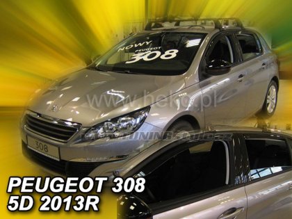 Protiprůvanové plexi, ofuky skel - Peugeot 308 II 5dv. 13- (+zadní)