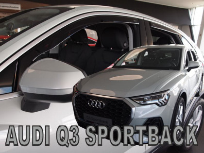 Protiprůvanové plexi, ofuky skel - Q3 sportback 5d 2020 +zadní