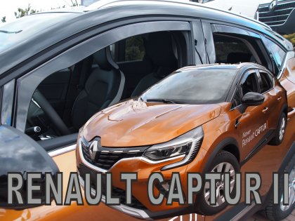 Protiprůvanové plexi, ofuky skel - RENAULT CAPTUR II 5d 2019→ +zadní