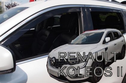 Protiprůvanové plexi, ofuky skel - Renault Koleos II 4dv 17- (+zadní)