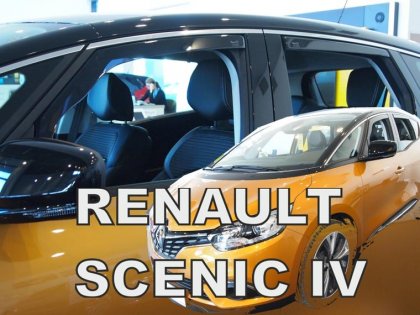 Protiprůvanové plexi, ofuky skel - Renault Scenic 5dv 17- (+zadní)