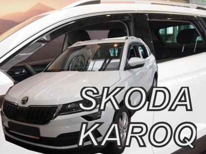 Protiprůvanové plexi, ofuky skel - Škoda Karoq 5dv 17- (+zadní)