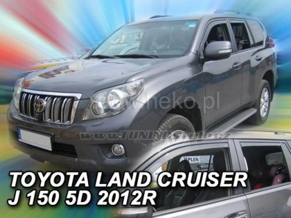 Protiprůvanové plexi, ofuky skel - Toyota Land Cruiser J150 5dv. 09- (+zadní)