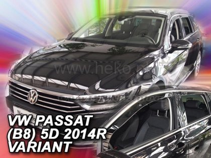 Protiprůvanové plexi, ofuky skel - VW Passat B8 4dv. 14- (+zadní) combi