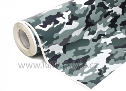 Samolepící stylingová wrap folie Camouflage Concrete Grey 152cm