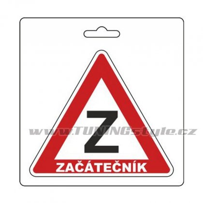 Samolepka ZAČÁTEČNÍK (105 x 120 mm)