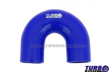 Silikonová hadice, koleno TurboWorks Blue 180° 57mm