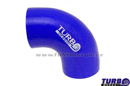 Silikonová hadice, koleno TurboWorks Blue 90° 51mm