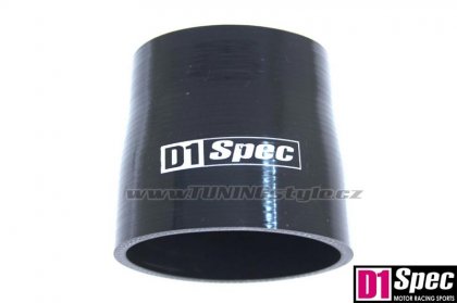 Silikonová hadice, redukce rovná D1Spec Black 70/76 - 80mm