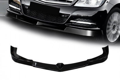 Splitter przedni Mercedes Benz W204 11-13 Gloss Black