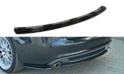 Splitter zadní, prostřední Audi A5 S-Line 07-11 (Bez žeber) černý lesklý plast