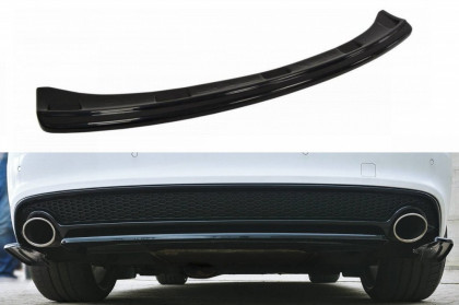 Splitter zadní, prostřední Audi A5 S-Line 11-15 (bez žeber) carbon look