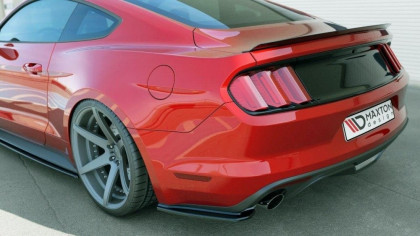 Splittery zadní boční Ford Mustang Mk6 2014-2017 carbon look