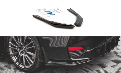 Splittery zadní boční Infiniti Q60 S Mk2 černý lesklý plast