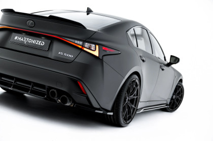 Splittery zadní boční Lexus IS 500 Mk3 Facelift 2 (XE30) černý lesklý plast