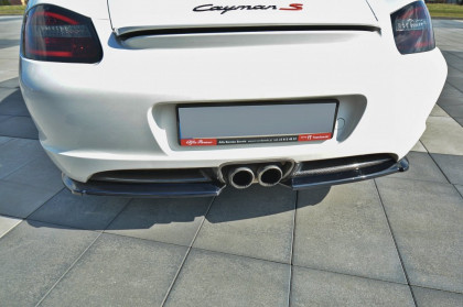 Splittery zadní boční PORSCHE CAYMAN S 987C  2006-2009 carbon look