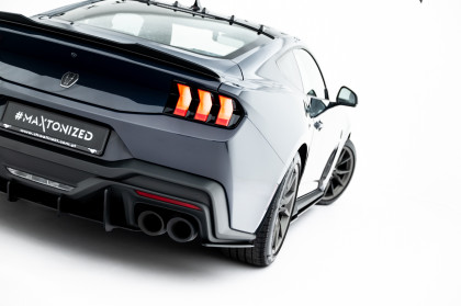 Splittery zadní boční Street Pro Ford Mustang Dark Horse Mk7 černo červené
