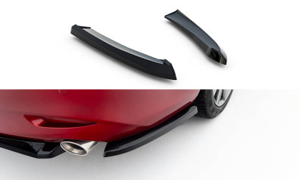 Splittery zadní boční V.2 Mazda 6 Mk3 Facelift černý lesklý plast