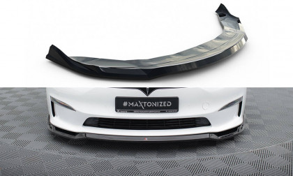 Splittery zadní boční V.2 Tesla Model S Plaid Mk1 Facelift černý lesklý plast