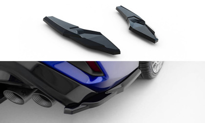 Splittery zadní boční V.3 Audi S3 Sedan 8Y Facelift černý lesklý plast