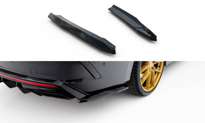 Splittery zadní boční V.3 Škoda Octavia RS Liftback / Combi Mk4 / Mk4 Facelift černý lesklý plast