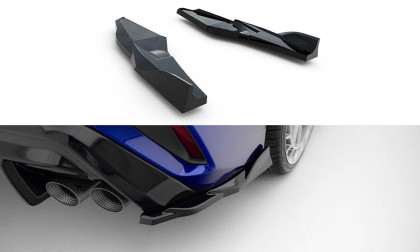 Splittery zadní boční V.4 Audi S3 Sedan 8Y Facelift černý lesklý plast