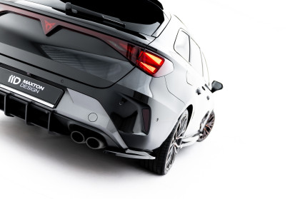 Splittery zadní boční V.4 Cupra Leon ST Mk1 Facelift černý lesklý plast