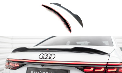 Spoiler 3D Audi A8 D5 černý lesklý plast