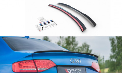 Spoiler Maxton Audi A4 B8 sedan černý lesklý plast