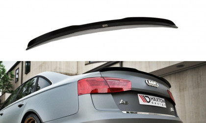 Spoiler Maxton Audi A6 C7 S-Line Sedan černý lesklý plast