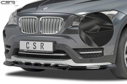 Spoiler pod přední nárazník CSR - BMW X1 E84 carbon look lesklý