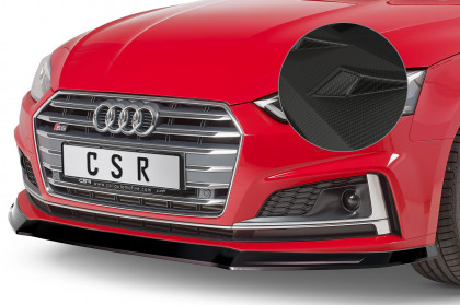 Spoiler pod přední nárazník CSR CUP - Audi A5 F5 S-Line / S5 F5 carbon look matný