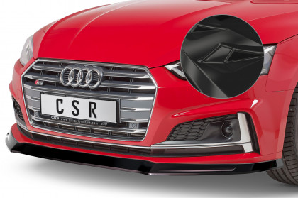 Spoiler pod přední nárazník CSR CUP - Audi A5 F5 S-Line / S5 F5 černý lesklý