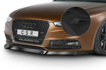 Spoiler pod přední nárazník CSR CUP - Audi A5 S-line/ S5 8T 11-16 carbon look matný