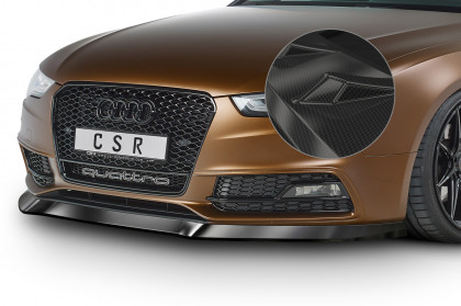 Spoiler pod přední nárazník CSR CUP - Audi A5S-line/ S5 8T 11-16 carbon look lesklý