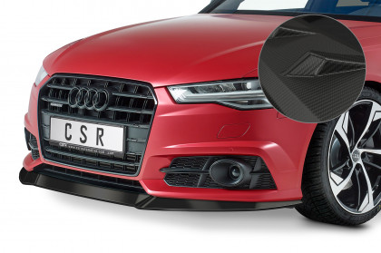 Spoiler pod přední nárazník CSR CUP - Audi A6 C7 4G S-Line/ S6 C7 4G carbon look matný