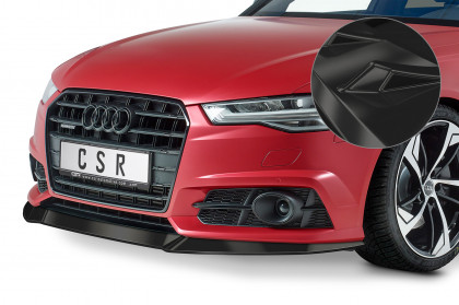Spoiler pod přední nárazník CSR CUP - Audi A6 C7 4G S-Line/ S6 C7 4G černý lesklý