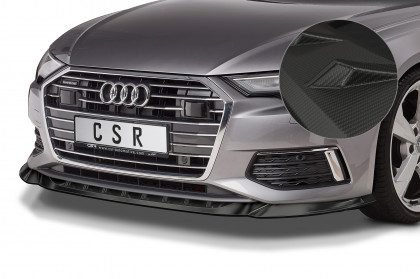 Spoiler pod přední nárazník CSR CUP - Audi A6 C8 (F2) carbon look matný 