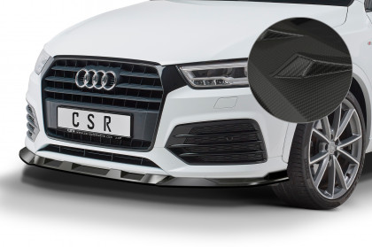 Spoiler pod přední nárazník CSR CUP - Audi Q3 (8U) 14-18 S-line carbon look matný