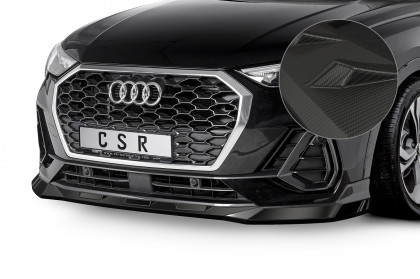 Spoiler pod přední nárazník CSR CUP - Audi Q3 (F3)  carbon look matný