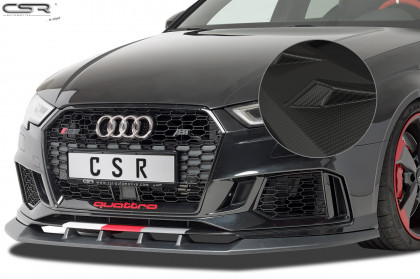 Spoiler pod přední nárazník CSR CUP - Audi RS3 8V 16- carbon look matný