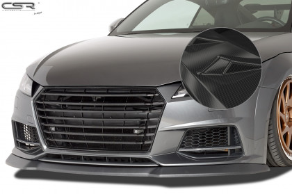 Spoiler pod přední nárazník CSR CUP - Audi TTS FV/8S carbon look lesklý