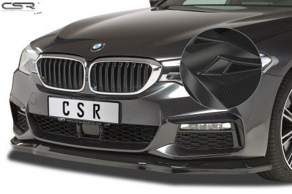 Spoiler pod přední nárazník CSR CUP - BMW 5 G30/G31 carbon look lesklý