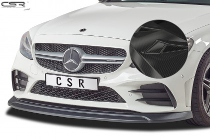 Spoiler pod přední nárazník CSR CUP - Mercedes Benz C43 AMG 205 carbon look leský