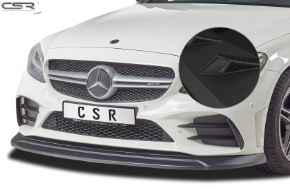 Spoiler pod přední nárazník CSR CUP - Mercedes Benz C43 AMG 205 carbon look matný