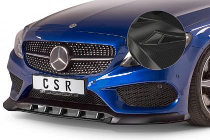 Spoiler pod přední nárazník CSR CUP - Mercedes C-Klasse 205 AMG-Line carbon look lesklý