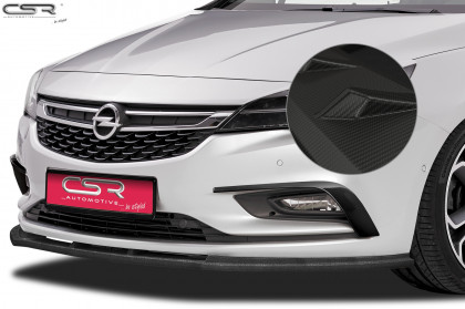 Spoiler pod přední nárazník CSR CUP - Opel Astra K carbon look matný