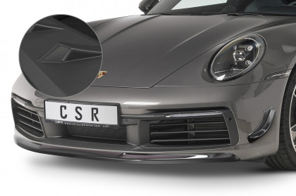 Spoiler pod přední nárazník CSR CUP - Porsche 911/992 černý matný 